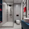 Фотографія: Дизайн ванної з душовою – BRIGHT MOOD – інтер'єр однокімнатної квартири 47 м2 – 2160