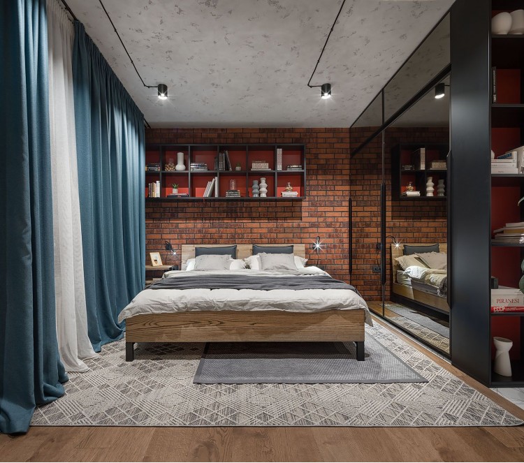 Фотография: Спальня в стиле Лофт – URBAN LIGHT: квартира в стиле Лофт, 65 м2 – 2204