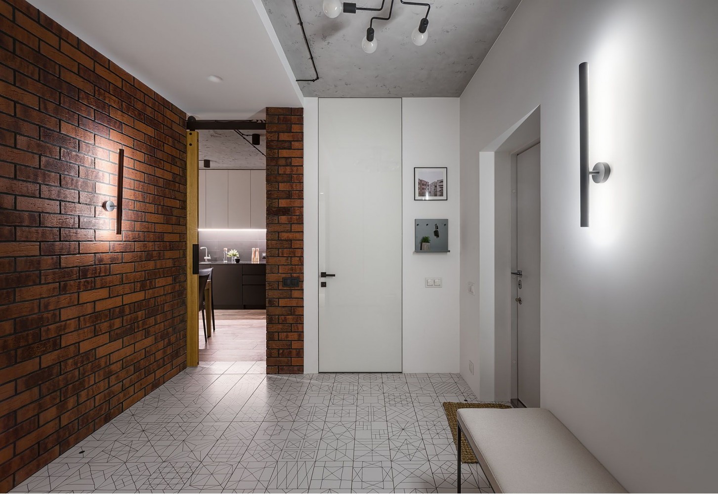 Фотографія: Дизайн передпокою – URBAN LIGHT: квартира в стилі Лофт, 65 м2 – 2208