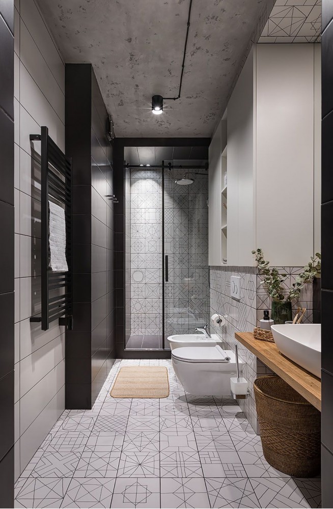 Фото интерьера: Дизайн ванной комнаты – URBAN LIGHT: квартира в стиле Лофт, 65 м2 – 2211