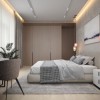 Спальня в дизайн-проекті 2-кімнатної квартири в КД Art Hall, 94м.кв. - Novoselskiy Design