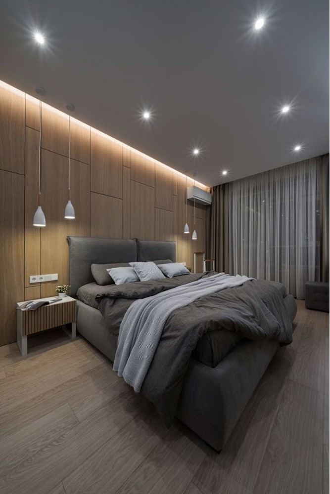 Спальня в дизайн-проекте квартиры в ЖК Jack House, 86 м.кв. — студия дизайна Novoselskiy Design