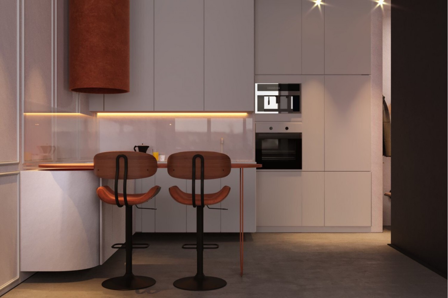Кухня — Дизайн-проект квартиры-студии в ЖК Victory V, 51м.кв — студия дизайна 725 design