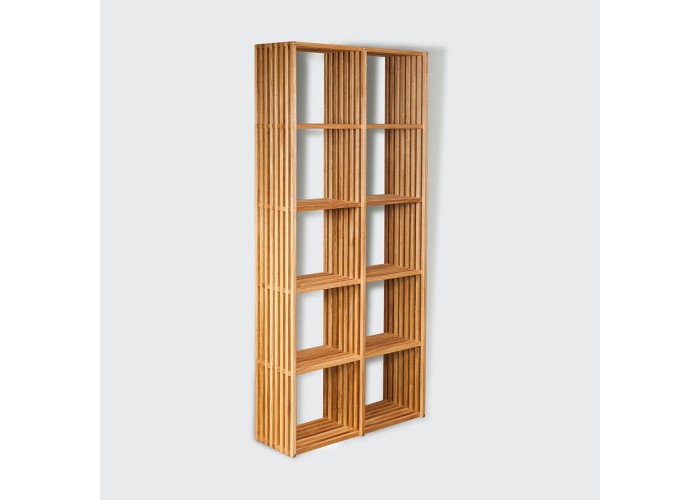  Стелаж Big Ten – дизайнерський дерев'яний  1 — замовити в PORTES.UA