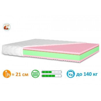 Матрас беспружинный MatroLuxe Лилак / Lilac