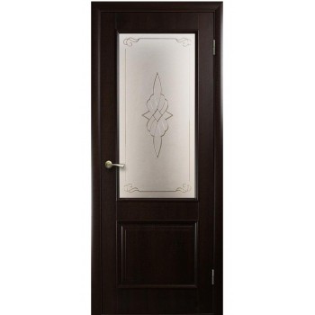 Двери со склада ИНТЕРА Вилла (Сатиновое стекло рисунок P1)