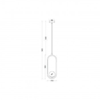 Підвіс Skarlat BL 1001-1P BK