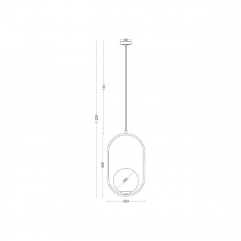 Підвіс Skarlat BL 1003-1P BK