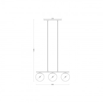 Підвіс Skarlat BL 1103-3P BK