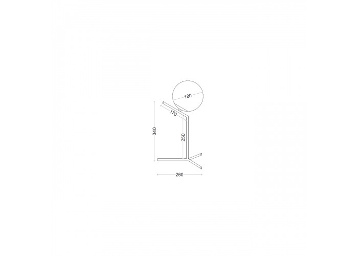  Настольная лампа Skarlat BL 1302-1P BK  2 — купить в PORTES.UA