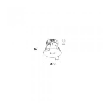 Точковий світильник Skarlat RSL74188 3W WH 4000K