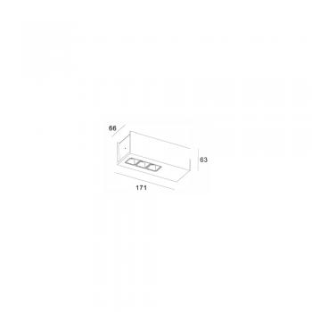 Точковий світильник Skarlat RSLC78037 3x5W WH+BK 4000K