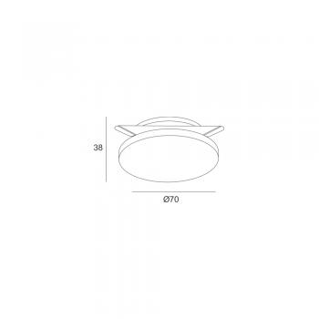 Точковий світильник Skarlat RDL74016-3 3W WH 6000K IP44