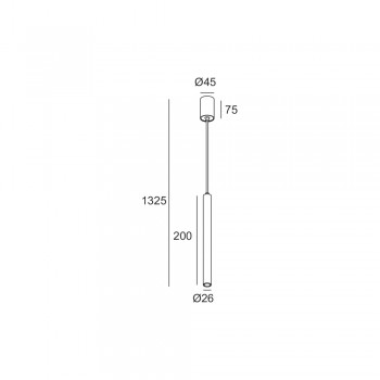 Підвісний світильник Skarlat RHL7728 3W BK 4000K