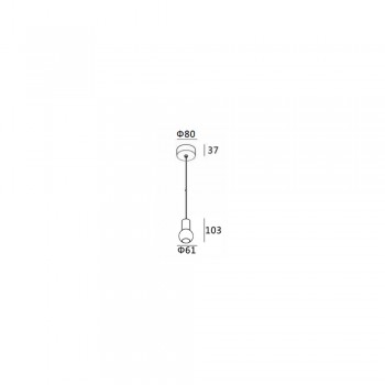 Підвісний світильник Skarlat RHL7729 5W BK+GD 3000K