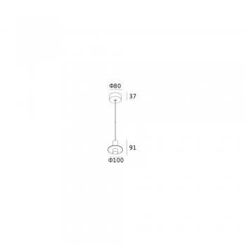 Підвісний світильник Skarlat RHL7731 5W BK+GD 3000K