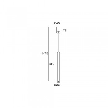 Підвісний світильник Skarlat RHL7732 3W BK 4000K