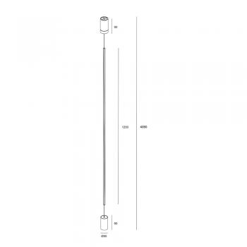 Підвісний світильник Skarlat RHL7737 12W BK 4000K