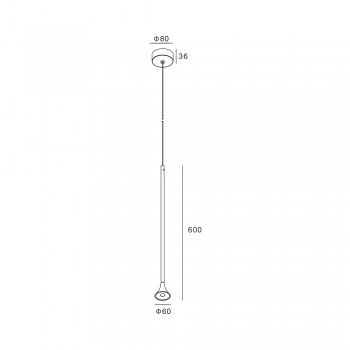 Підвісний світильник Skarlat RHL7750 5W BK+WH 4000K