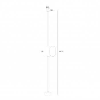 Торшер Skarlat RLL2003 9W WH+BK 3000K