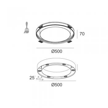 Стельовий світильник Skarlat RSL74110 6×3W BK 4000K
