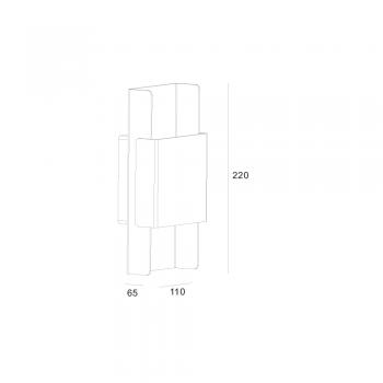 Настенный светильник Skarlat RWLB081 2x3W BK+GD 3000K