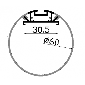 Алюминиевый профиль Skarlat LED PXG-60