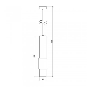 Підвісний світильник Skarlat DX523A-COB 7W BK 3000K