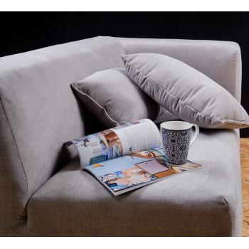 Мягкий угловой диван с подушками - 1