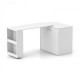 Кровать-трансформер + Письменный стол + Тумба + Комод Sirim-C1 (4 в 1) / (Белый)