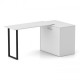 Ліжко-трансформер + Письмовий стіл + Комод Sirim-D (3 в 1) / (Білий)