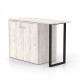 Кровать-трансформер + Письменный стол + Комод Sirim-D (3 в 1)/(Дуб крафт белый)