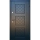 Дверь входная квартирного типа • Оптима плюс • Верона (графит/белый сатин)