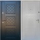 Дверь входная квартирного типа • Оптима плюс • Верона (графит/белый сатин)