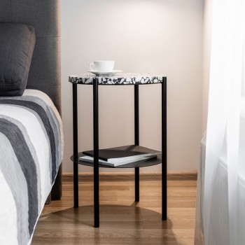 Кавовий столик Moon 40 стільниця тераццо