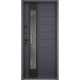 Входная дверь с терморазрывом 367 Ufo (Цвет RAL 7016 + уличная пленка Vinorit белая) комплектация Cottage (KT1)