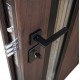 Вхідні двері з терморозривом 367 Ufo (Колір RAL 8019 + вулична плівка Vinorit біла) комплектація Cottage (KT1)