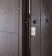 Входная дверь с терморазрывом 367 Ufo (Цвет RAL 8019 + уличная пленка Vinorit белая) комплектация Cottage (KT1)