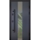 Входная дверь с терморазрывом 496 Ufo Black (Цвет RAL 7016 + уличная пленка Vinorit белая) комплектация Cottage (KT1)