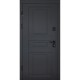 Входная дверь с терморазрывом 498 Scandi (Цвет RAL 7021 + уличная пленка Vinorit белая) комплектация Cottage (KT1)
