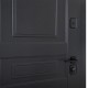 Входная дверь с терморазрывом 498 Scandi (Цвет RAL 7021 + уличная пленка Vinorit белая) комплектация Cottage (KT1)