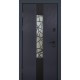 Входная дверь с терморазрывом Olimpia Glass LP-3 (Цвет Антрацит + уличная пленка Vinorit) комплектация Bionica 2
