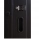 Входная дверь 408 Solid Glass (Порошковая краска по металлу Ral 8019Т + уличная пленка Vinorit дуб полярный) комплектация Defender (KTM)