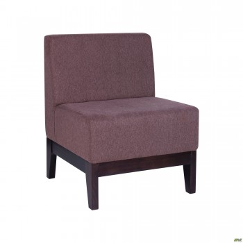 Кресло Квадро на деревянном каркасе (Н250) орех темный 670*670*850Н Сидней 19