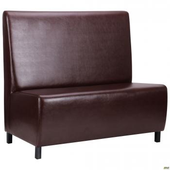 Диван Хит на ножках (Н100), венге, 1200*670*1100Н Мадрас дк браун