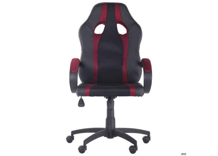  Крісло Shift Неаполь N-20/Сітка чорна, вставки Сітка бордова  3 — замовити в PORTES.UA