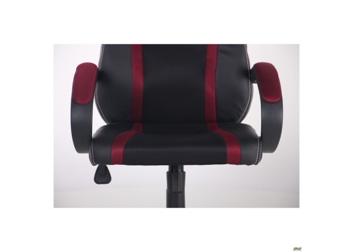  Крісло Shift Неаполь N-20/Сітка чорна, вставки Сітка бордова  7 — замовити в PORTES.UA
