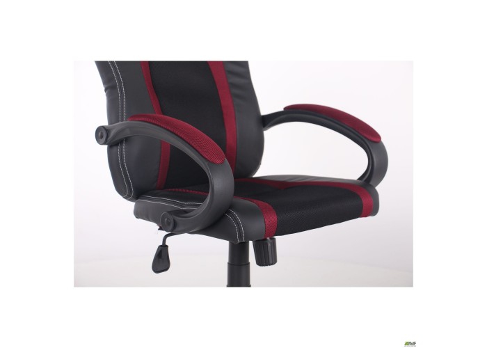  Крісло Shift Неаполь N-20/Сітка чорна, вставки Сітка бордова  8 — замовити в PORTES.UA