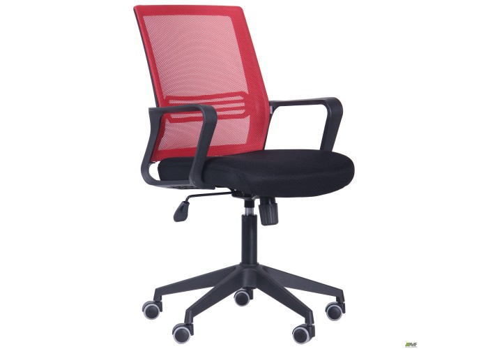  Кресло Джун сиденье Сетка черная/спинка Сетка красная  1 — купить в PORTES.UA