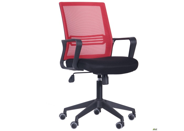  Кресло Джун сиденье Сетка черная/спинка Сетка красная  2 — купить в PORTES.UA